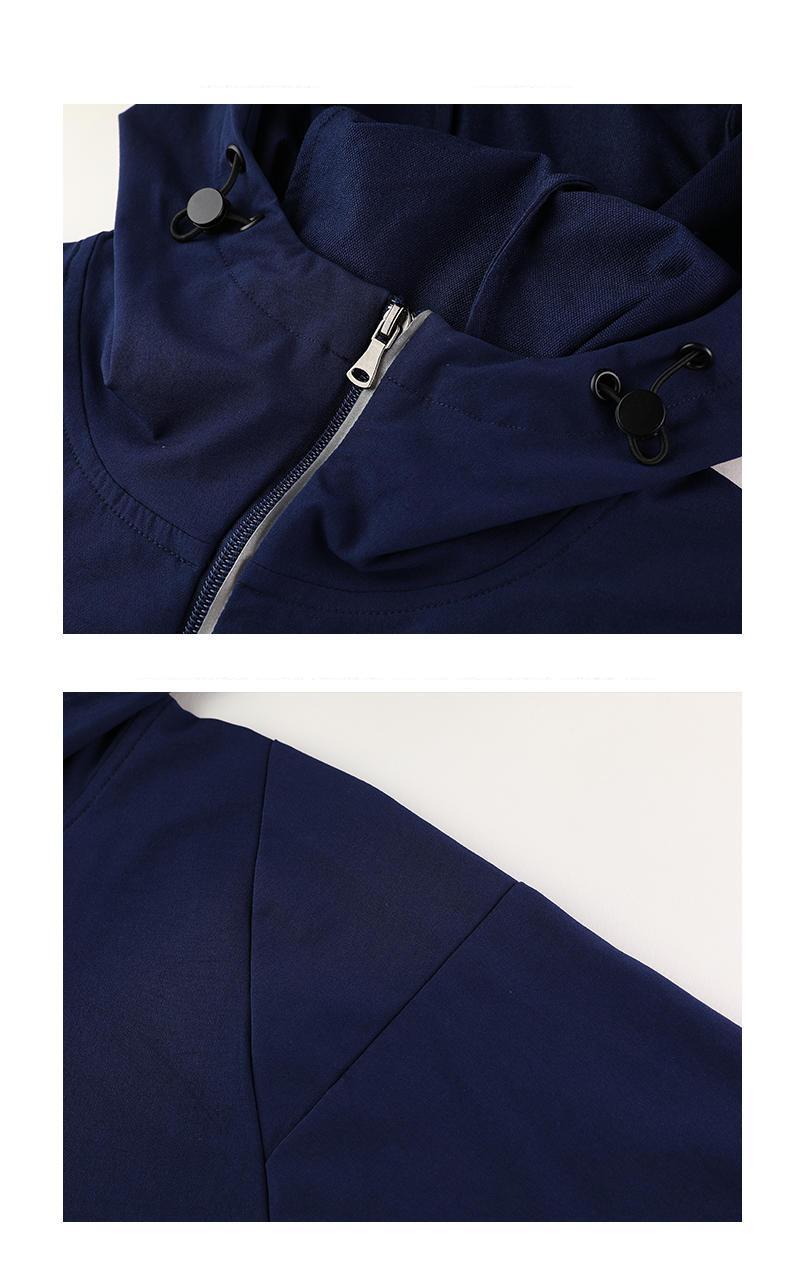 Veste pull 1/4 zippée avec poches