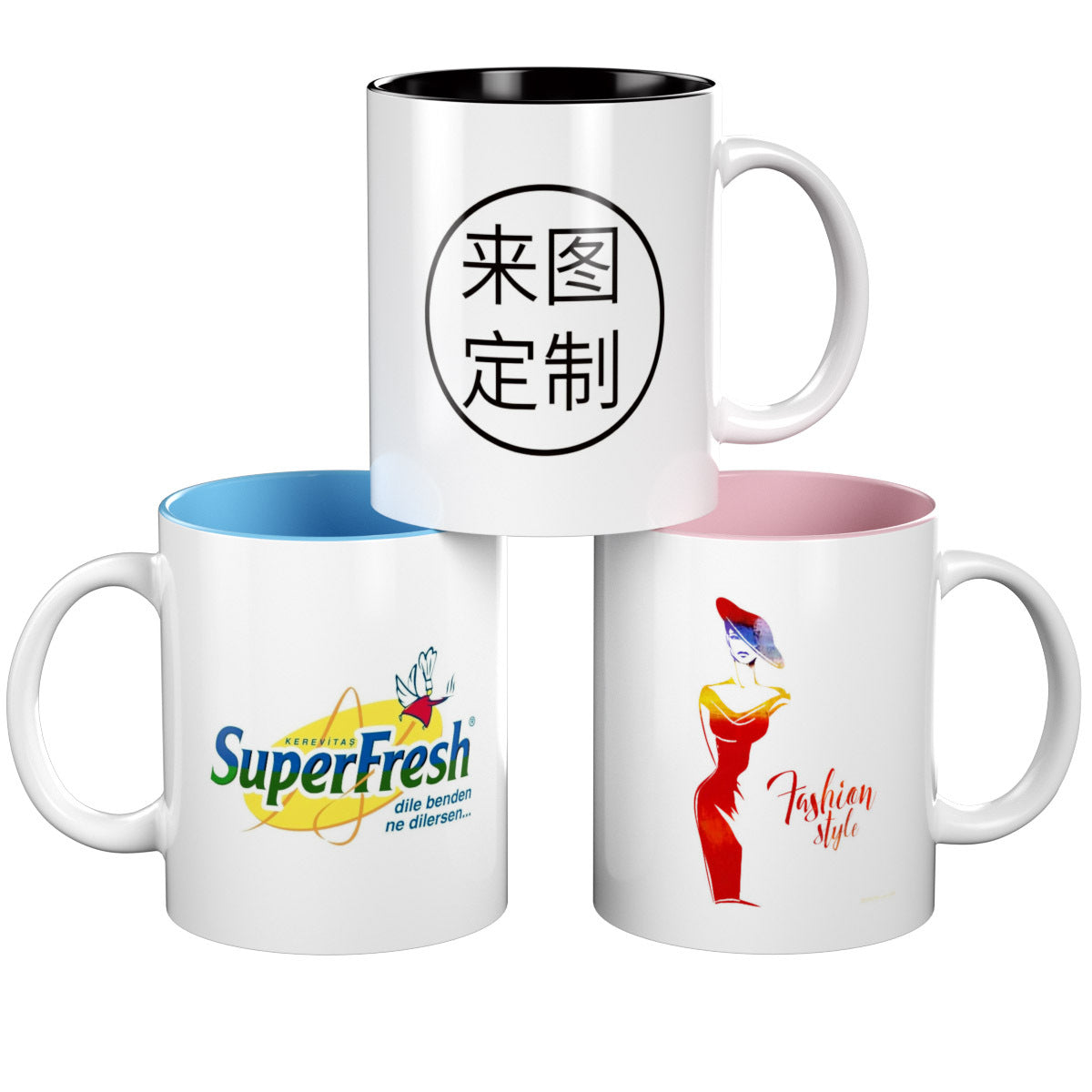 Tasses en céramique de 11 oz