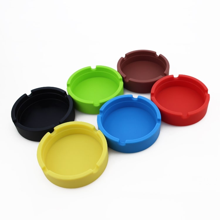 Cendrier rond en silicone