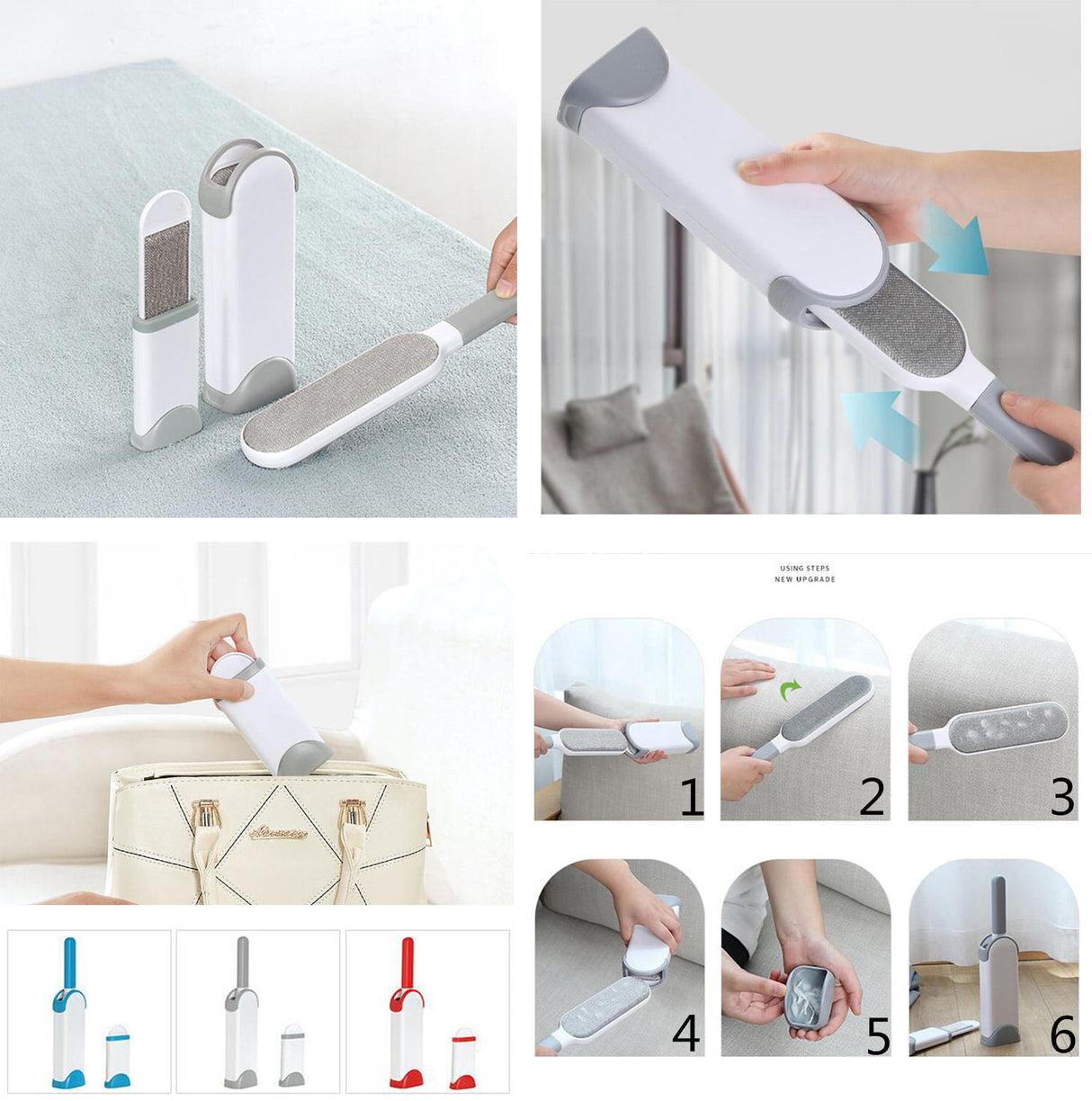 Brosse épilatoire avec base autonettoyante