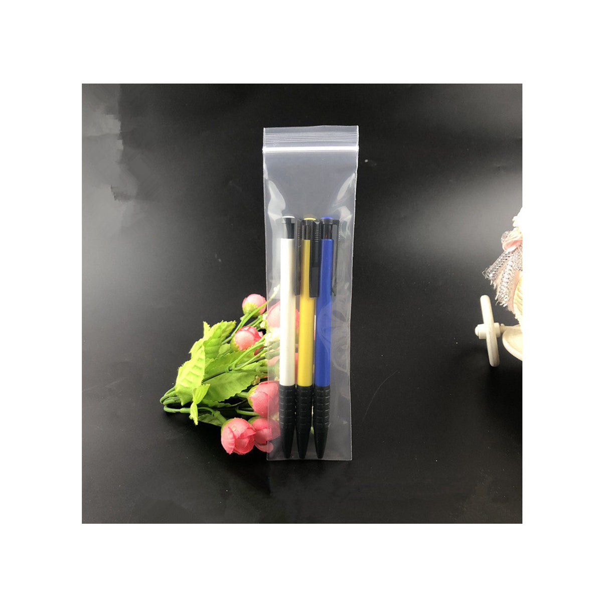 Sacs de rangement transparents à fermeture éclair