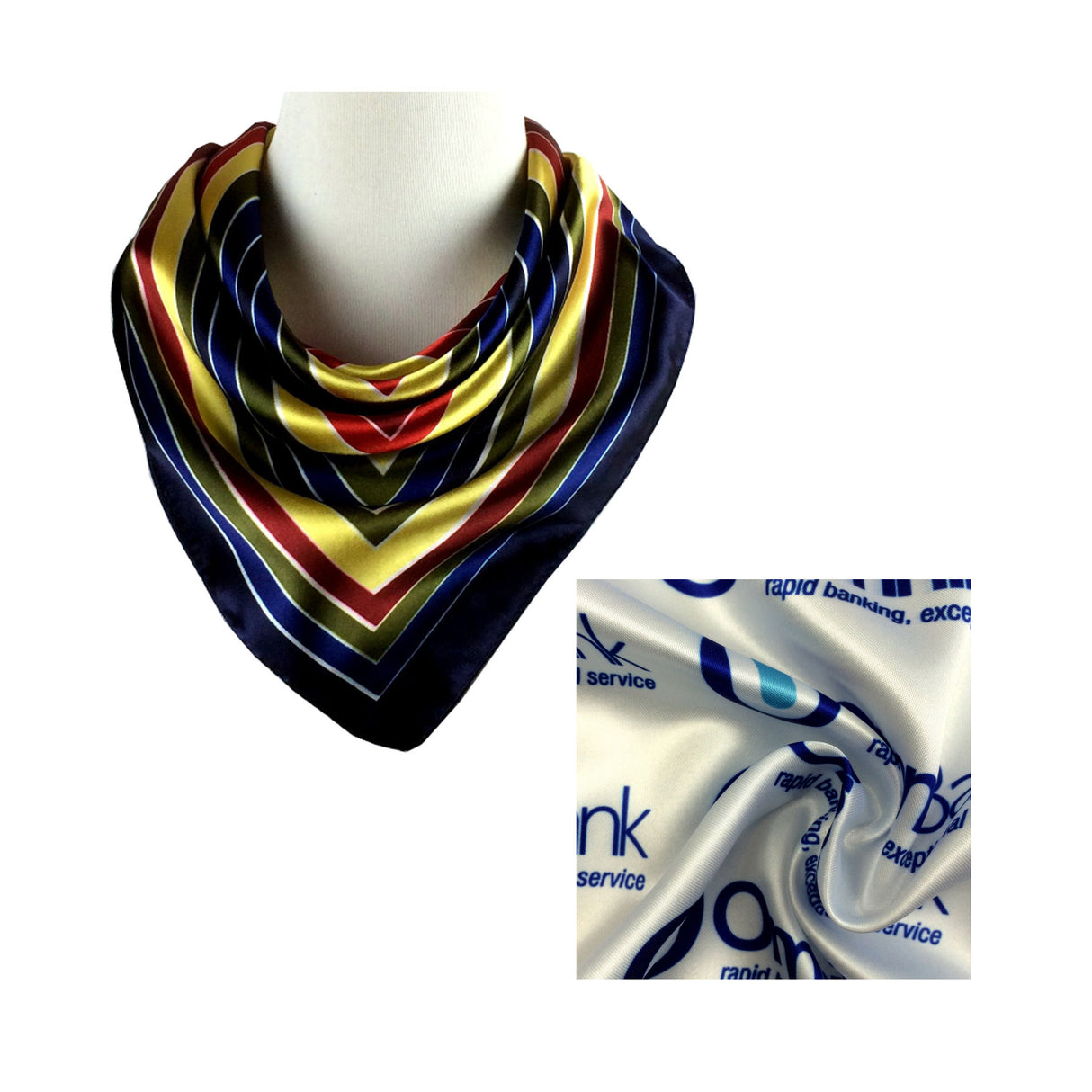 Écharpe en satin brillant