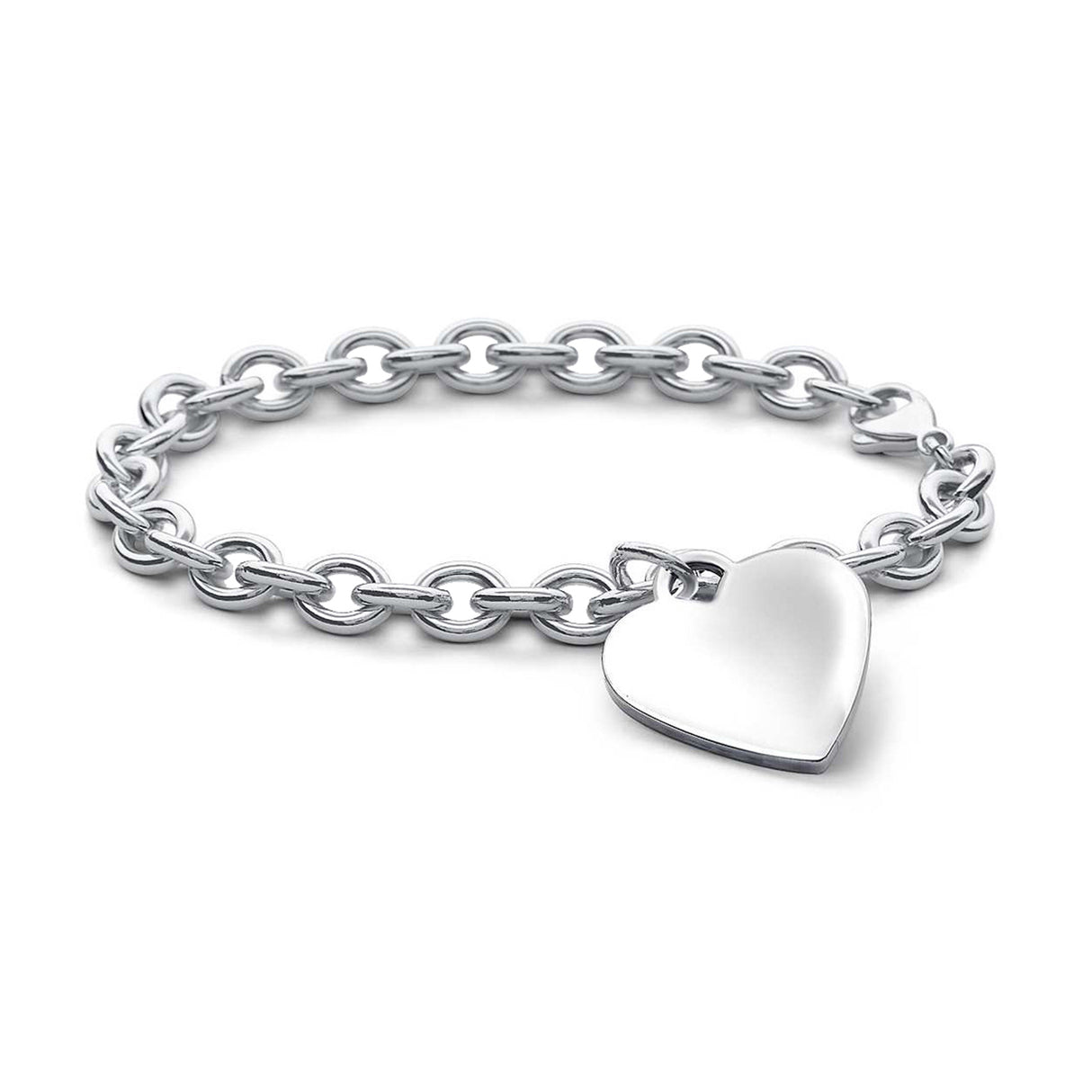 Bracelet chaîne avec cœur