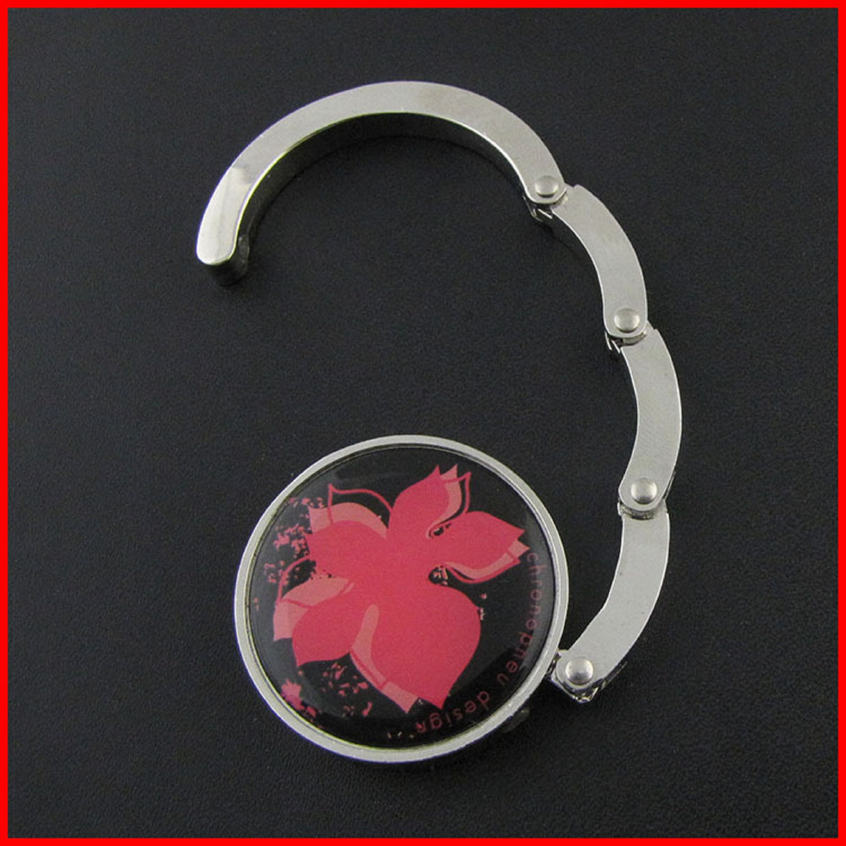 Crochet de suspension pour sac à main pliable