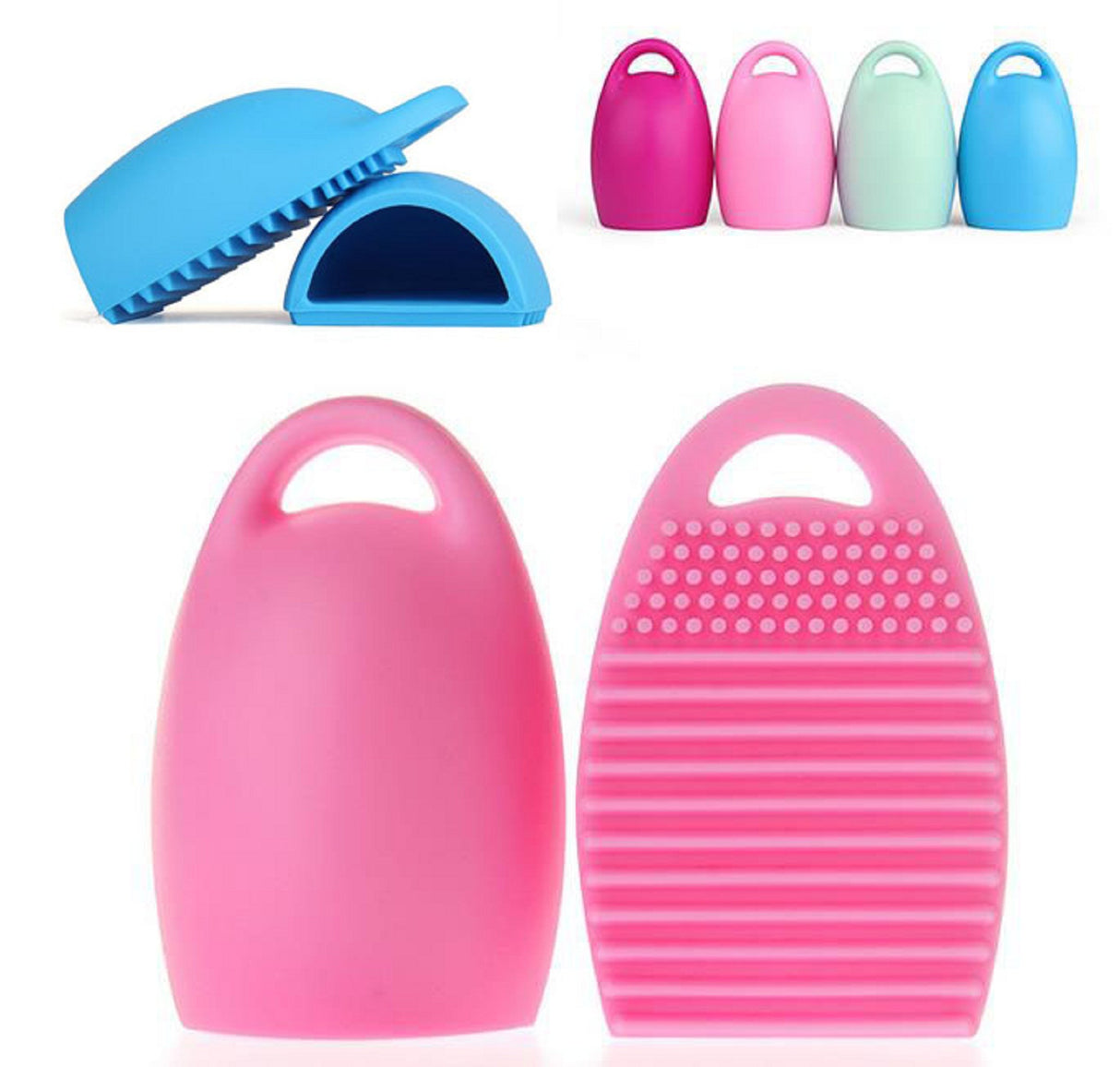 Outil de nettoyage de brosse en silicone en forme d'œuf