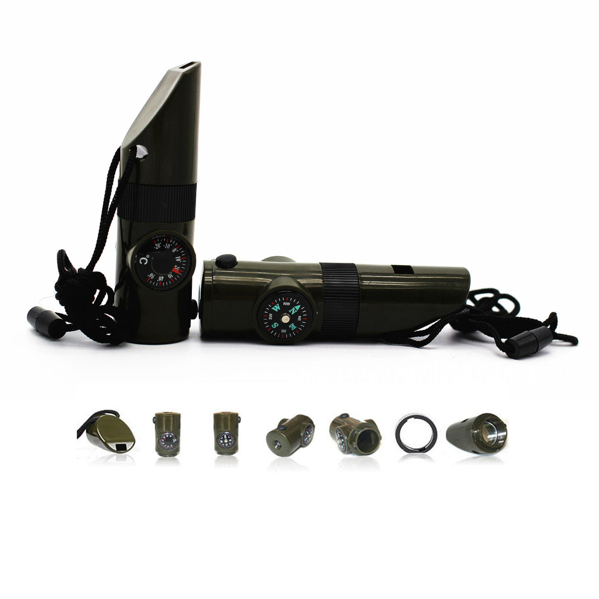 7 In 1 Survival Whistle Lanyard