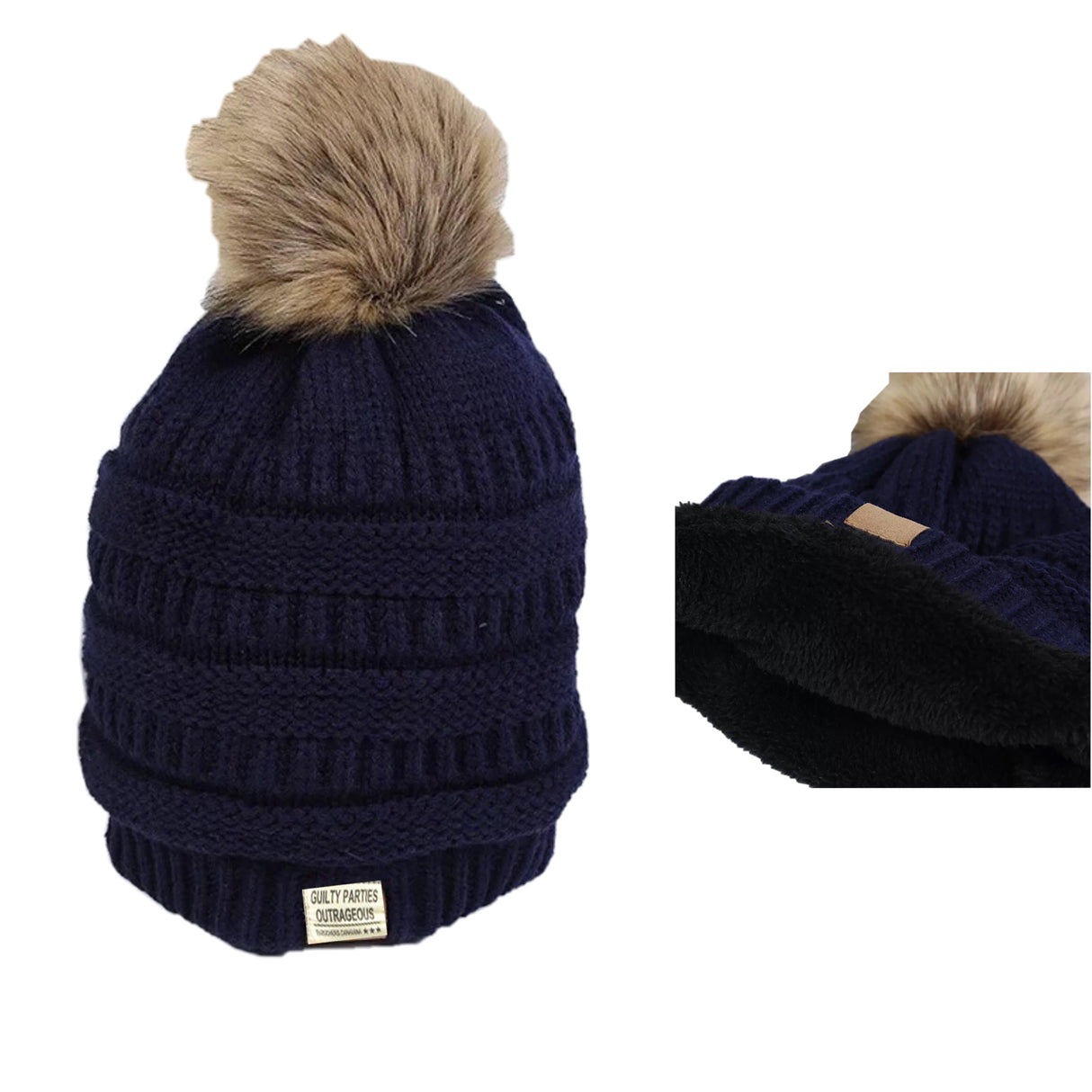 Bonnet en acrylique avec logo tissé