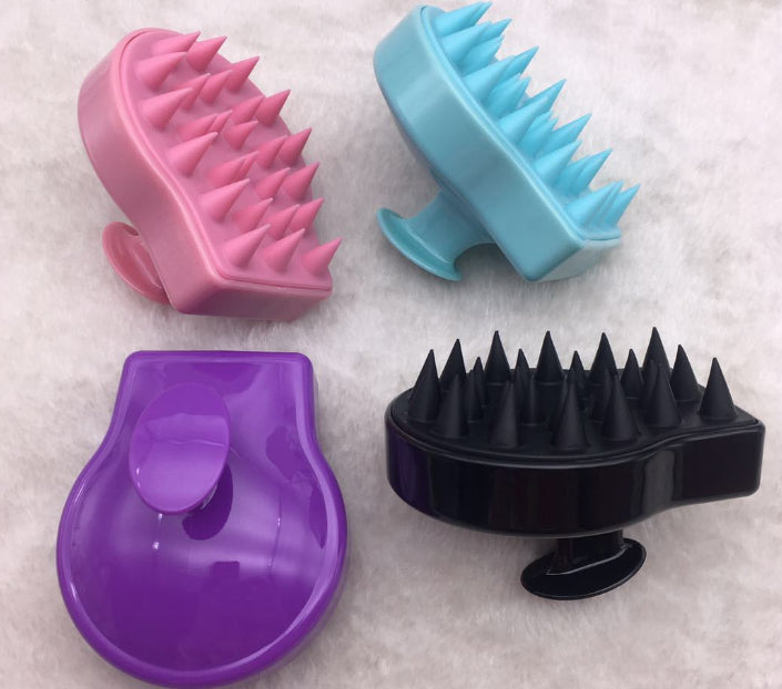 Brosse à shampoing massante pour cuir chevelu