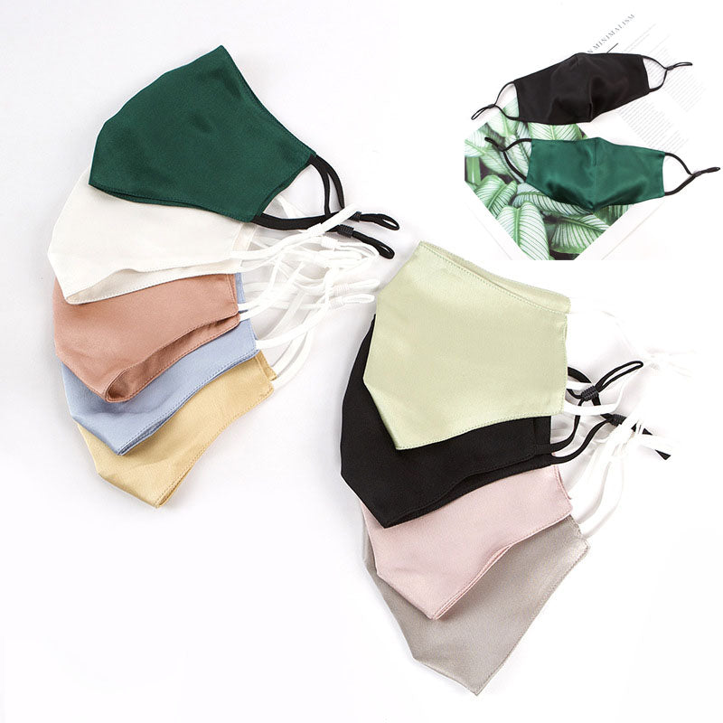 Masque facial en soie satinée