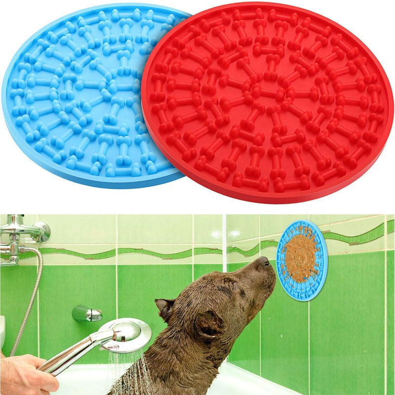 Tapis à lécher en silicone pour chien