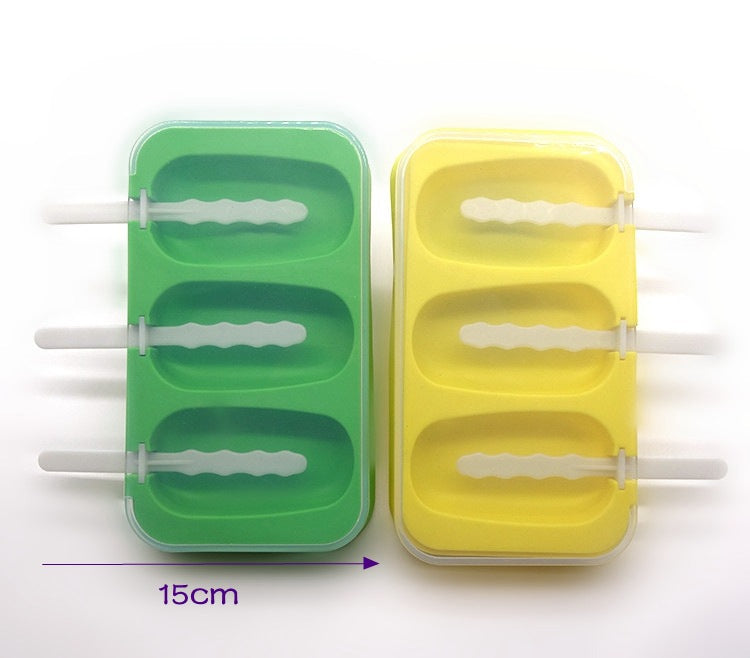 Moule à glace en silicone à 3 cavités