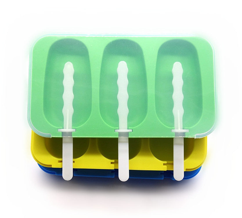 Moule à glace en silicone à 3 cavités