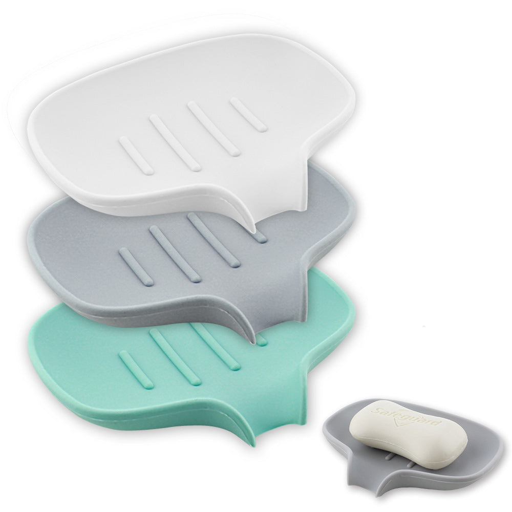 Porte-savon en silicone avec égouttoir