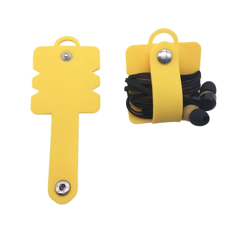 Organiseur de câbles en silicone avec trou de suspension