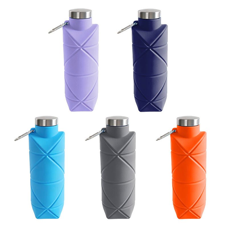 24oz Collapsible Silicone Water Bottle - Yorkn Inc✅