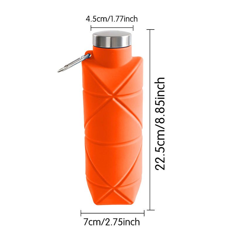 24oz Collapsible Silicone Water Bottle - Yorkn Inc✅