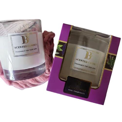 Bougie blanche de 7 oz