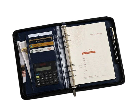 Classeur à anneaux zippé