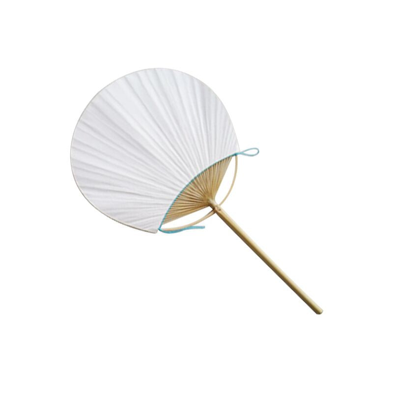 Éventail personnalisé - Manche en bois