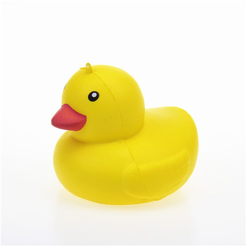 Balle anti-stress en forme de canard jaune