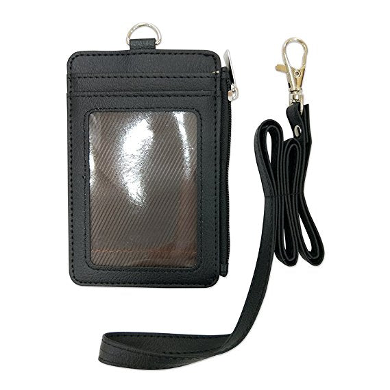 Porte-badge en cuir