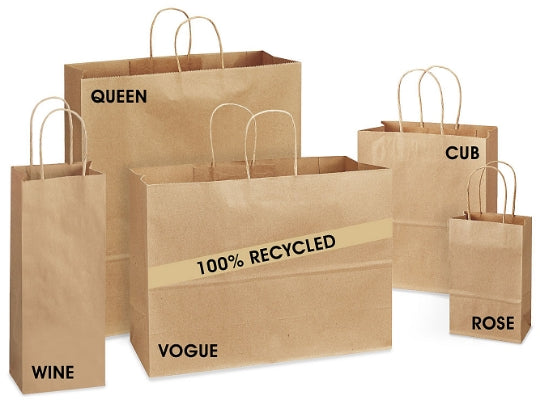 Sac en papier kraft brun