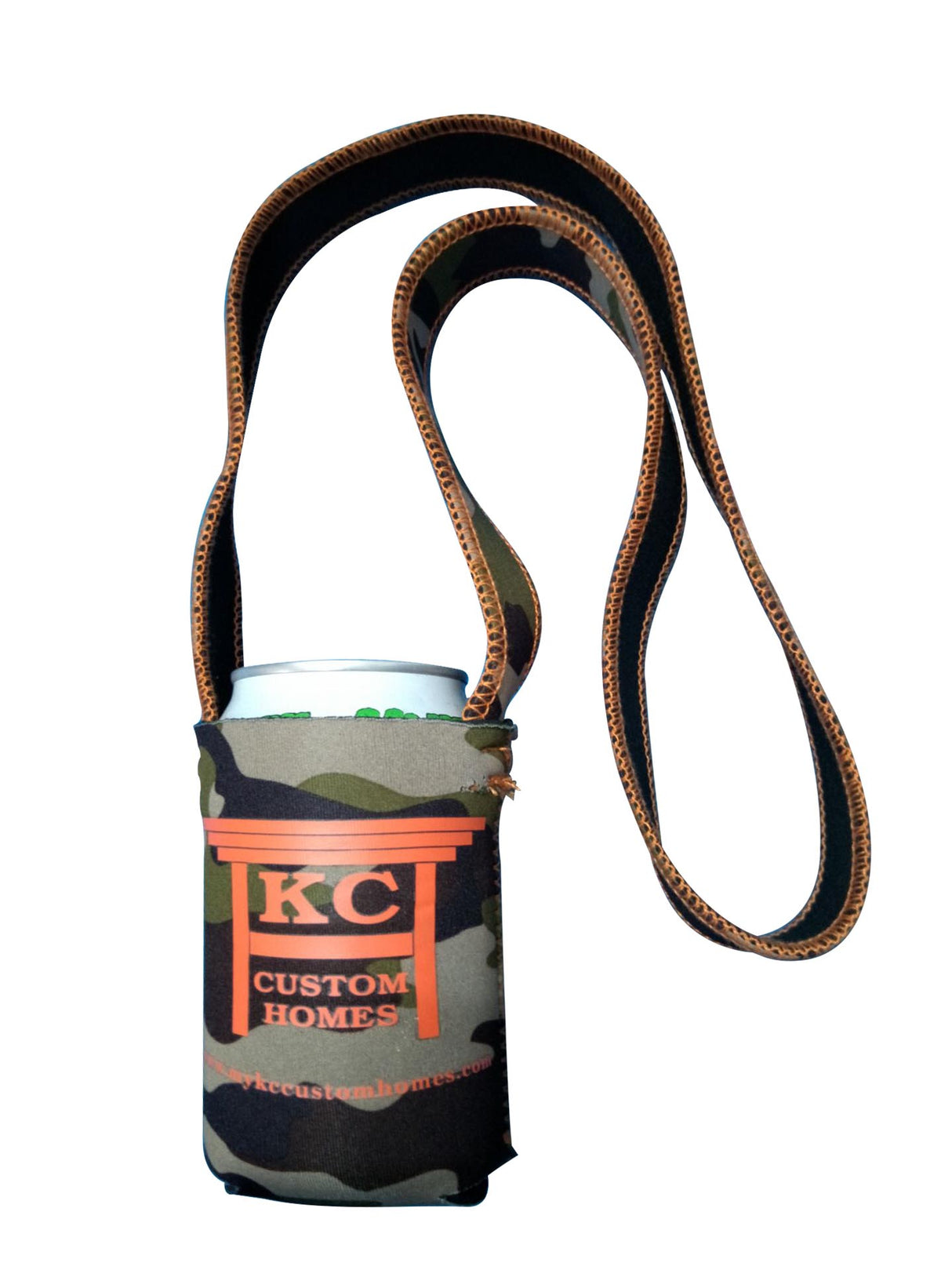 Koozie à bière avec cordon