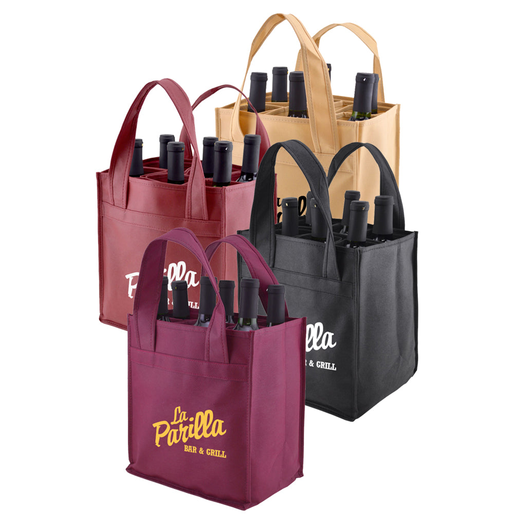 6pcs Bottles Wine Tote Bag
