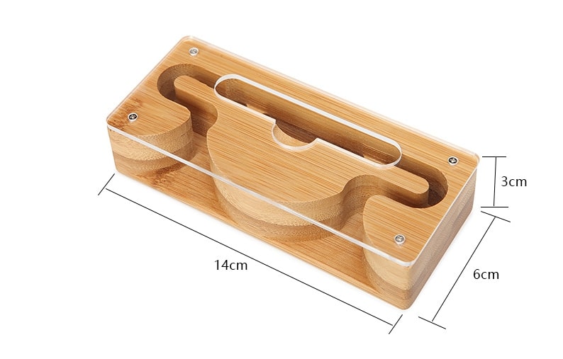 Support de téléphone en bambou