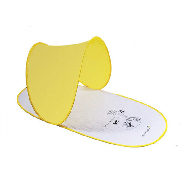 Tente de plage avec abri pare-soleil (non étanche)