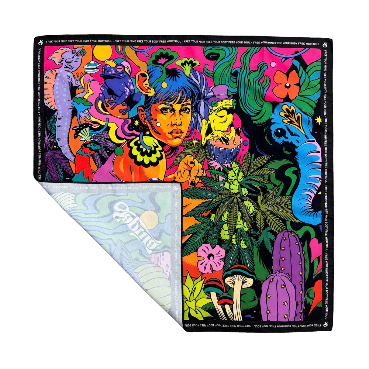 Bandanas carrés à impression numérique en couleur