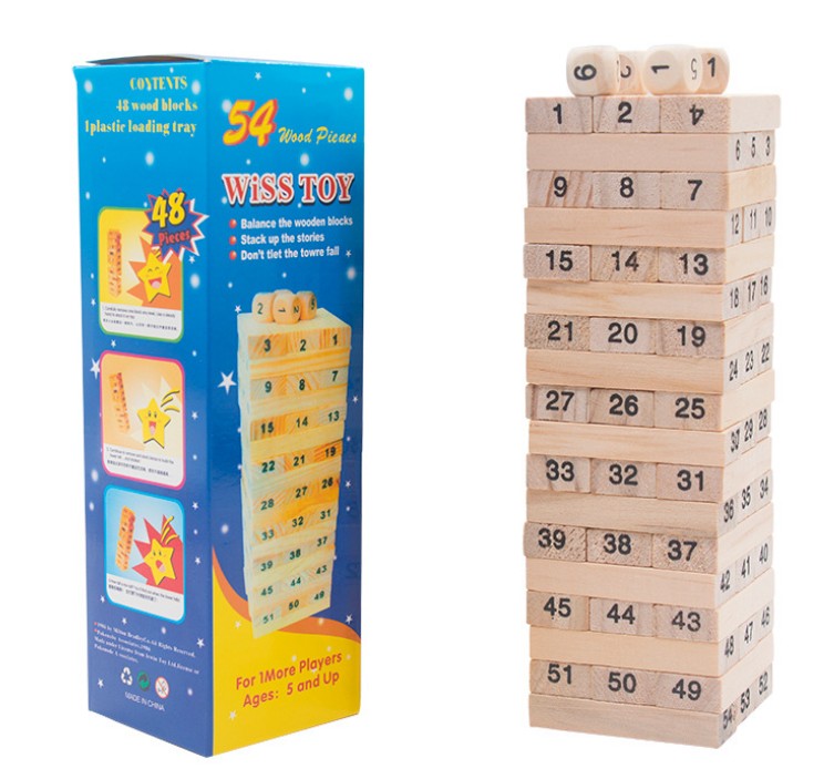 Jeux Jenga avec un sac