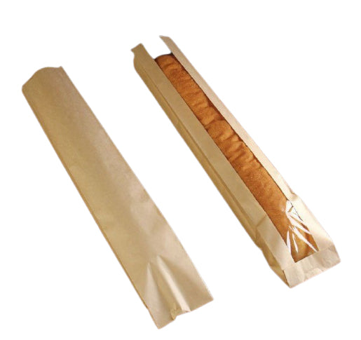 Sacs en papier kraft avec fenêtre