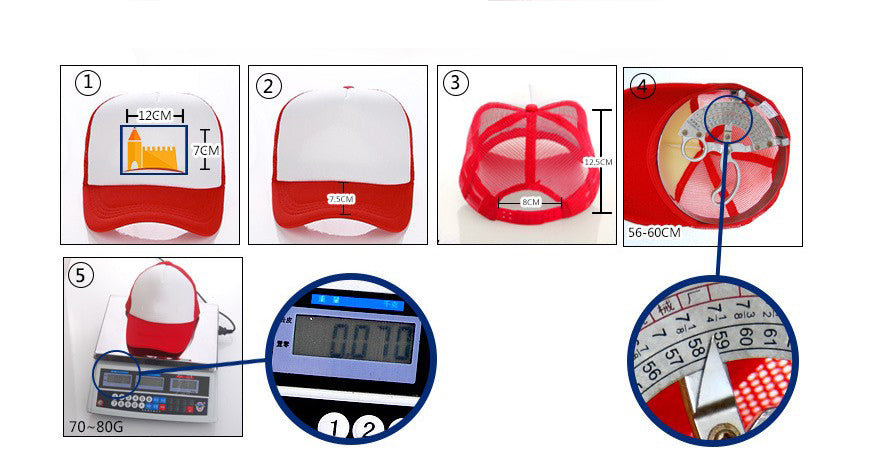 Chapeau d'été en mousse et maille