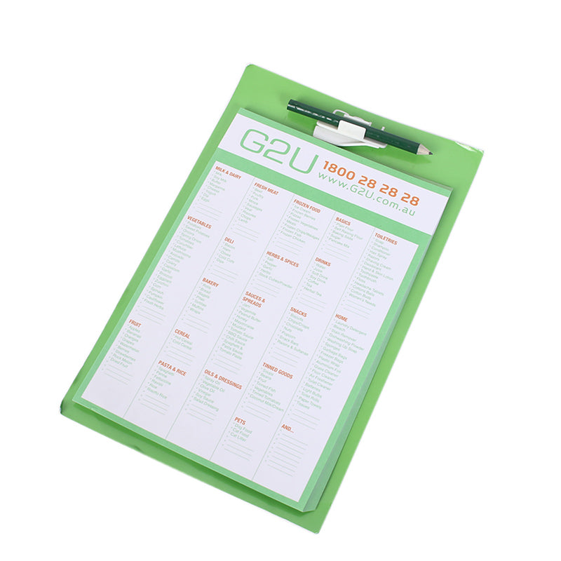 Feuille de notes + crayon