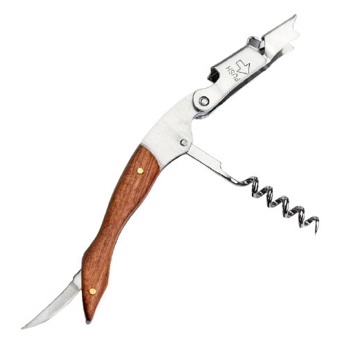 Tire-bouchon en bois de rose, décapsuleur à 3 voies