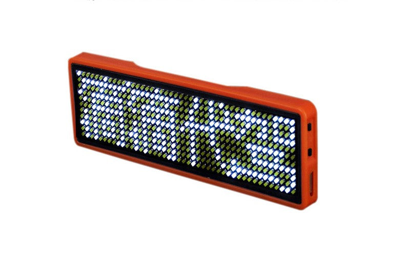 Badge nominatif à LED
