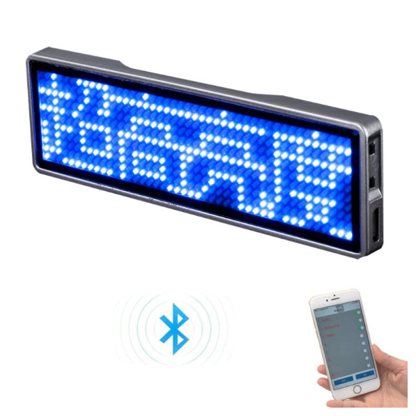 Badge nominatif à LED