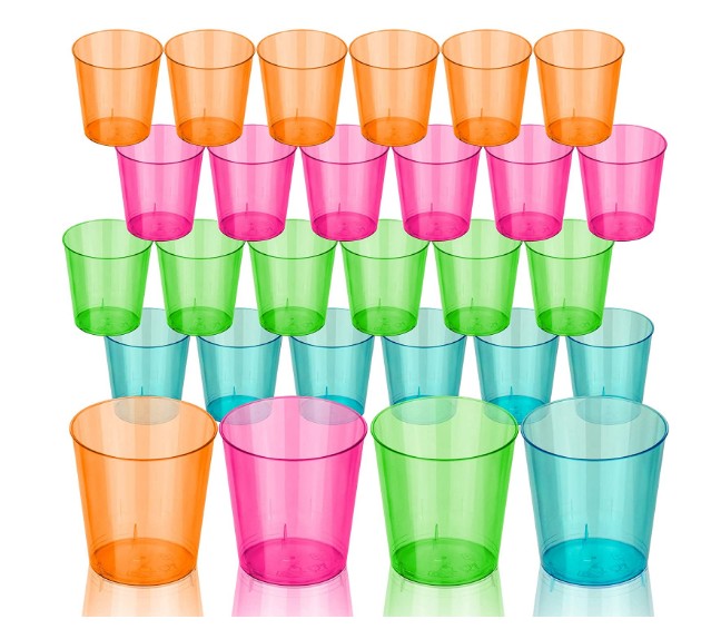 Verres à liqueur en plastique 2 oz