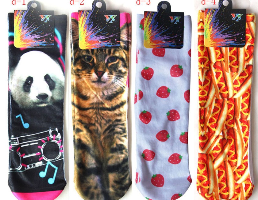 Chaussettes transparentes sublimées