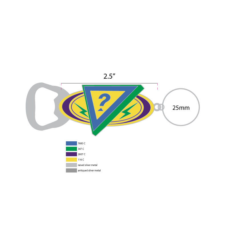 Porte-clés personnalisé - Décapsuleur