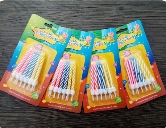 Happy Birthday Candle With Backcard