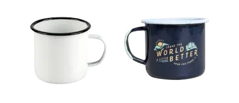 Mug de camping en métal - Par bateau