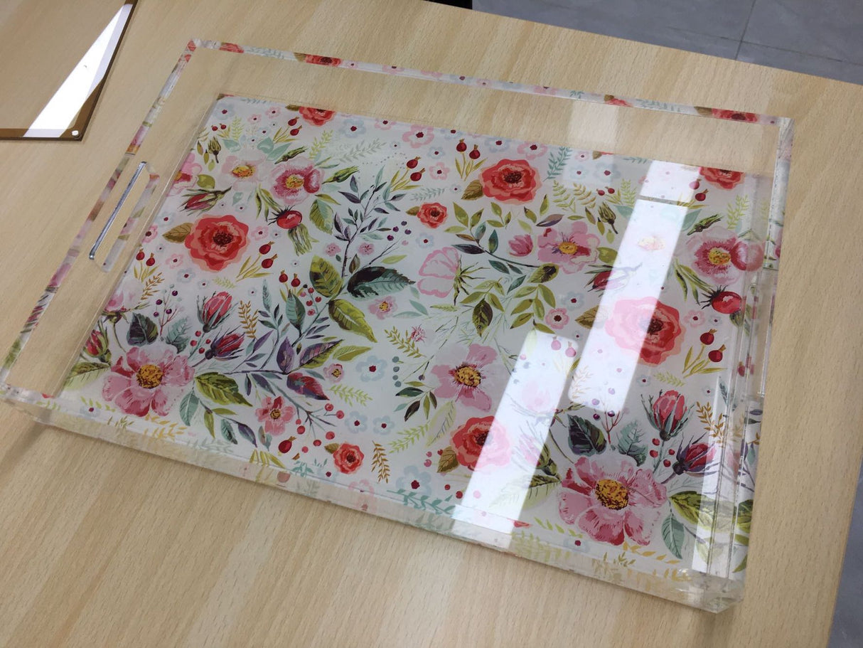 Plateau en acrylique