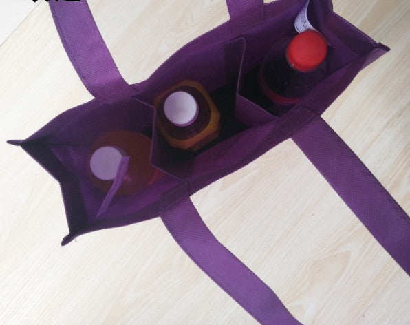 Non-woven Wine Tote Bags 3 Pieces