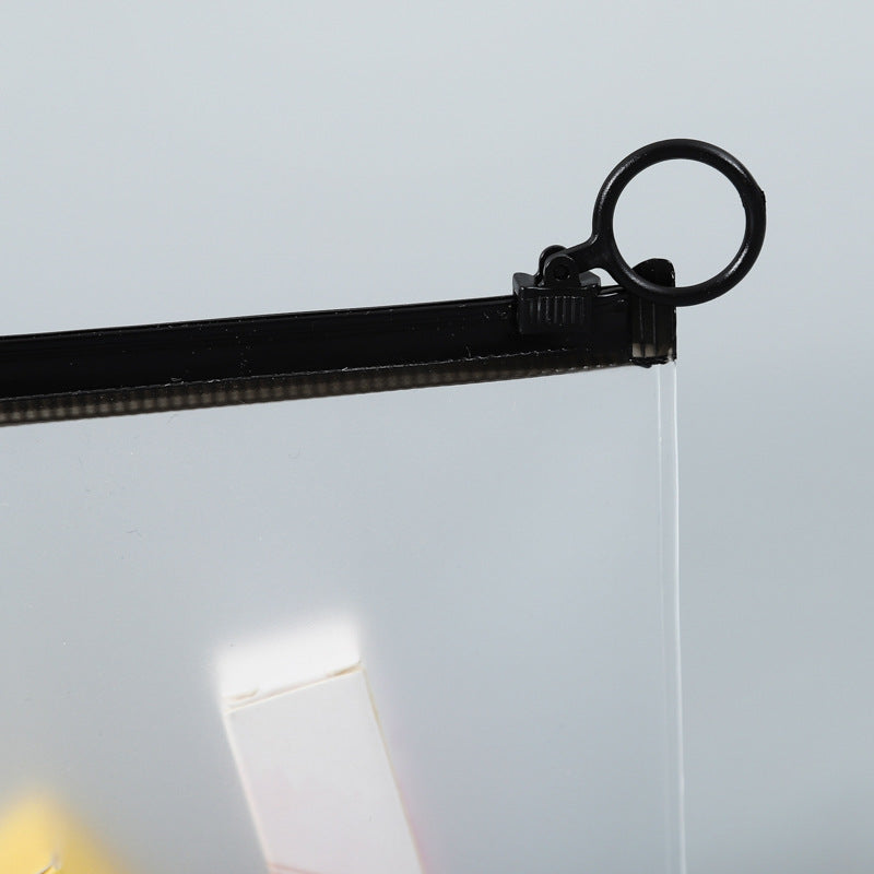 Trousses de maquillage transparentes avec fermeture éclair