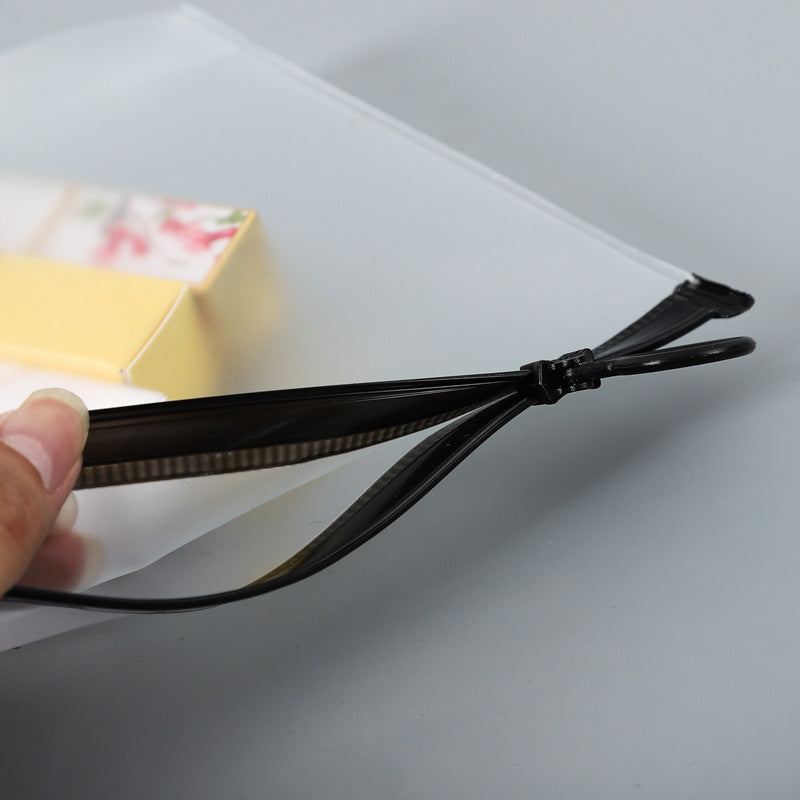 Trousses de maquillage transparentes avec fermeture éclair