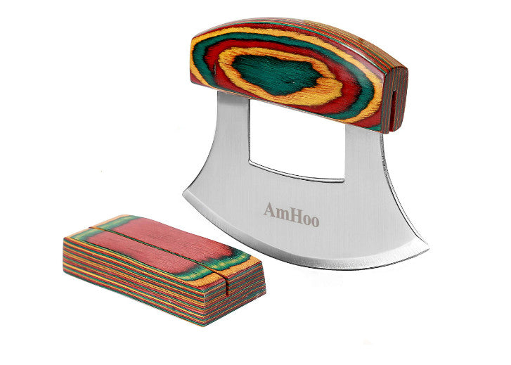 Coupe-fromage avec manche en bois coloré