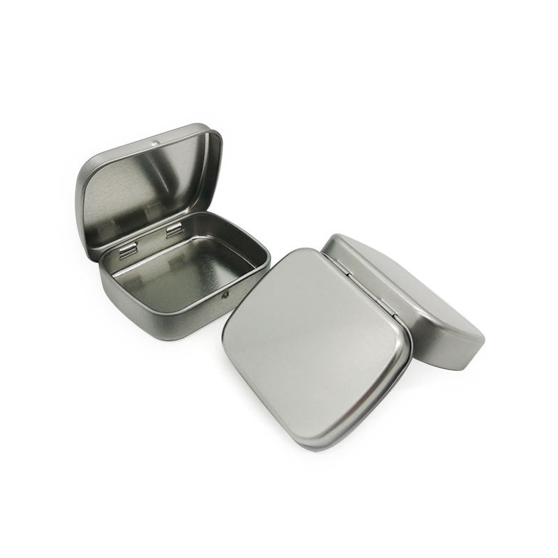 Boîte rectangulaire en métal pour menthe