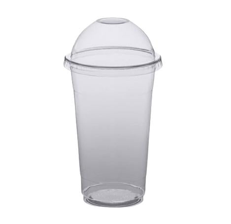 Gobelet en plastique de 20 oz avec couvercle bombé - Par bateau